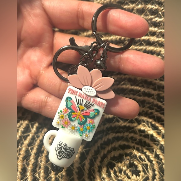 Hand Crafted Accessories - This Mama Prays Keychain